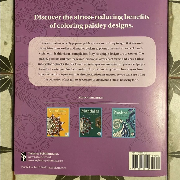 ADULT ~ COLORING BOOKS~ASSORTED ~L OT OF 5 ~S KYHORSE PUPLISHING … - Picture 10 of 16